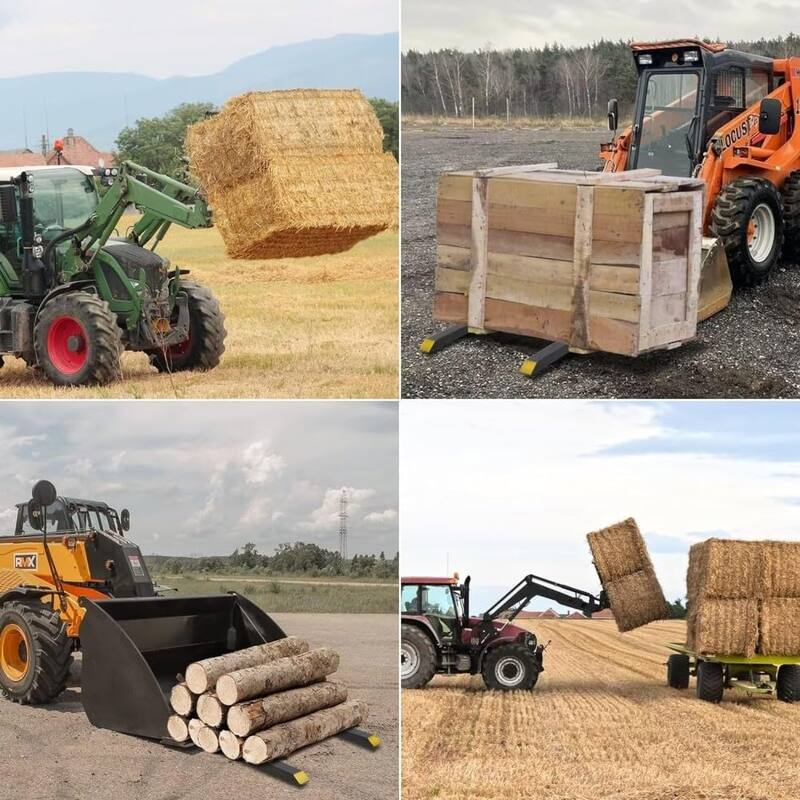 43"/60" Pallet Forks, Tractor Bucket Pallet Forks with Adjustable